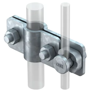 OBO 5001226 2710 25 Csatlakozóbilincs OMEX-földelőhöz ø25mm merítetten tűzihorganyzott acél