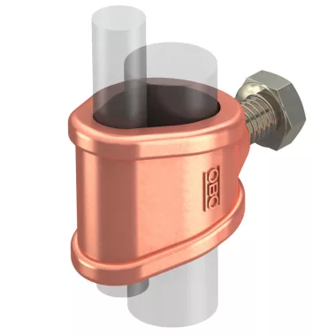 OBO 5001560 2745 20 MS Csatlakozó-Karmantyú OMEX-hez 218+219 20mm vörösréz bevonattal sárgaréz