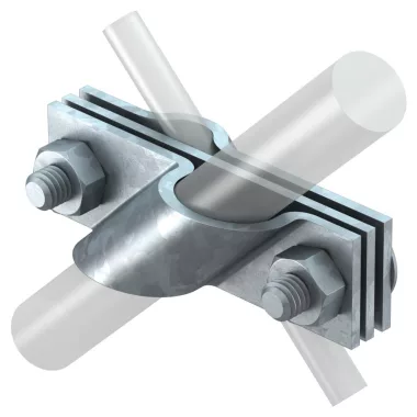 OBO 5001625 2760 B-20 VA Csatlakozófül kör keresztmetszetű huzalhoz 20mm rozsdamentes acél
