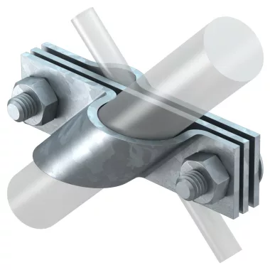 OBO 5001668 2760 25 FT Csatlakozóbilincs kör- és laposvezetőhöz 25mm merítetten tűzihorganyzott acél