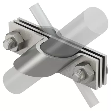 OBO 5001672 2760 25 V4A Csatlakozóbilincs kör- és laposvezetőhöz 25mm rozsdamentes acél
