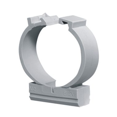 ELMARK snap-on PVC pipe clamp, d=16mm, gray, 100pcs/pack