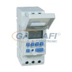   ELMARK programozható egycsatornás elektronikus idkapcsoló, TE-15B, 230V, 1Z+1NY