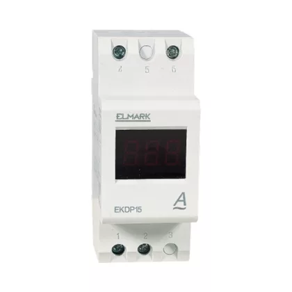 ELMARK digitális feszültségmér DIN sínre, EKDP-15VD, DC, 100-240V, 2-700V