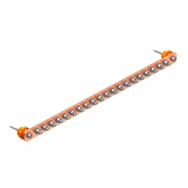 OBO 5015849 1802 20 CU Potenciál-Kiegyenlítő Sín BigBar / 20 csatlakozás 20xM10 réz OBO 5015849 1802 20 CU Potenciál-Kiegyenlítő Sín BigBar / 20 csatlakozás 20xM10 réz