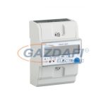   ELMARK fogyasztásmérő DIN sínre, D4DF-S01, 5/60A, 230V, 1 fázisú, 4 tarifás, po.:1