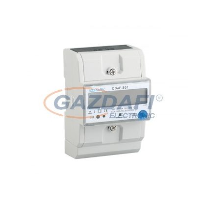   ELMARK fogyasztásmér DIN sínre, D4DF-S01, 5/60A, 230V, 1 fázisú, 4 tarifás, po.:1