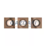   PHILIPS DONEGAL 5040305PN LED süllyesztett spotlámpa, 3xNW GU10 230V, réz