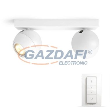 PHILIPS Buckram Hue 50472/31/P7 2L intelligens vezérelhető LED lámpatest, 11W 500Lm 2200-6500K, fehér