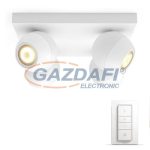   PHILIPS Buckram Hue 50474/31/P7 4L intelligens vezérelhető LED lámpatest, 22W 1000Lm 2200-6500K, fehér
