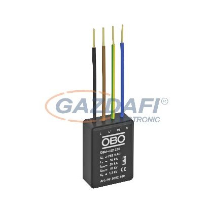   OBO 5092480 ÜSM-LED 230 Túlfeszültségvédelmi Modul LED lámpákhoz, 230V
