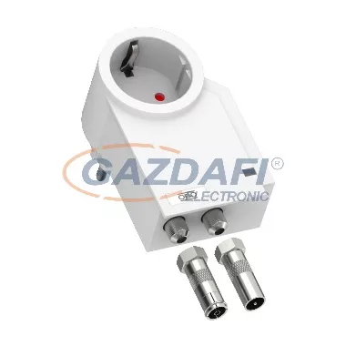 OBO 5092808 FC-TV-D Túlfeszültség Levezető Finecontroller TV-védelemmel, 230V hófehér