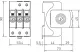 OBO 5093511 V50-3-280 Túlfeszültség levezető V50 hárompólusú kivitel, 280V IP20 (CombiController)