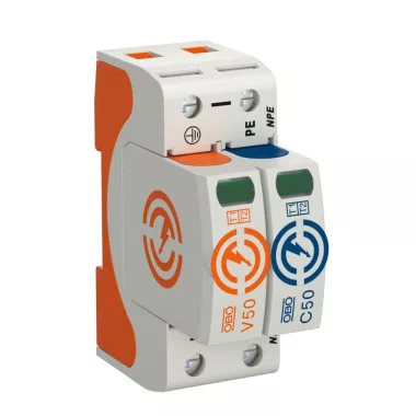 OBO 5093522 V50-1+NPE-280 Combicontroller V50 1+1 kivitel, 280V IP20 OBO 5093522 V50-1+NPE-280 Combicontroller V50 1+1 kivitel, 280V IP20