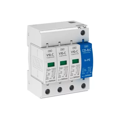 OBO 5094924 V10-C 3+NPE-320 Surgecontroller V10 3+1 kivitel, 320V