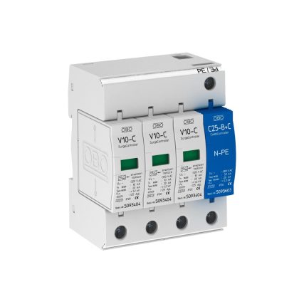 OBO 5094924 V10-C 3+NPE-320 Surgecontroller V10 3+1 kivitel, 320V