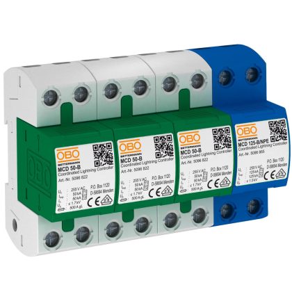 OBO 5096879 MCD 50-B 3+1 Coordinatedlightningcontroller ,