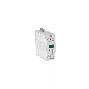 OBO 5099708 V20-C 0-500PV Surgecontroller V20 Levezető-betét napelemes rendszerhez, 500V D