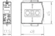 OBO 5099708 V20-C 0-500PV Surgecontroller V20 Levezető-betét napelemes rendszerhez, 500V D