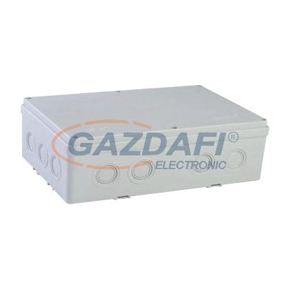   MUTLUSAN könnyített oldalfalú kötődoboz, 180x270x100, IP65, 14 kikönnyítés