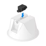 OBO 5218882 165 MBG UH Adapter Tetővezeték-Tartóhoz univerzális ø4mm fekete polipropilén