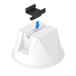 OBO 5218885 165 MBG HFL Tetővezeték-Tartó laposvezetőhöz 30x3,5 fekete polipropilén
