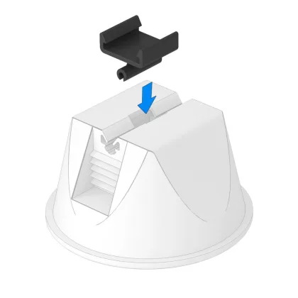 OBO 5218885 165 MBG HFL Tetővezeték-Tartó laposvezetőhöz 30x3,5 fekete polipropilén