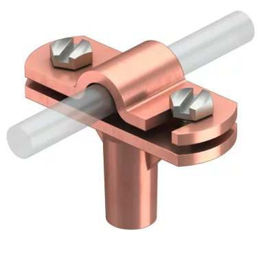 OBO 5229383 168 DIN-K-M8 Vezetéktartó körvezetőhöz 8-10mm vörösréz bevonattal cink présöntvény