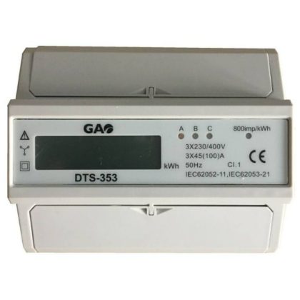 GAO 5257H 3-pole digital submeter for DIN rail