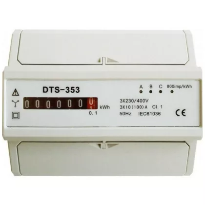   GAO 5261H 3-pólusú elektromechanikus almérő DIN sínre 3, szürke