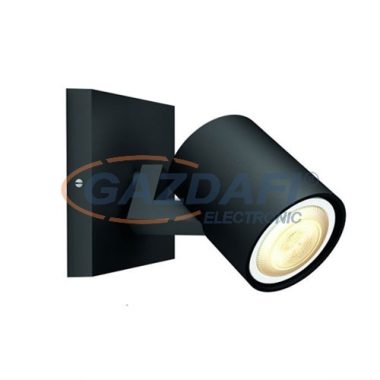 PHILIPS Runner Hue 53090/30/P8 1L bővítő intelligens vezérelhető LED lámpatest, 5.5W 250Lm 2200-6500K, fekete