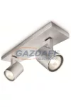 PHILIPS Runner 530924812 spotlámpa 2x50W 230V GU10, alumínium