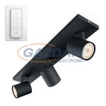   PHILIPS Runner Hue 53093/30/P7 3L intelligens vezérelhető LED lámpatest, 10.5W 750Lm 2200-6500K, fekete