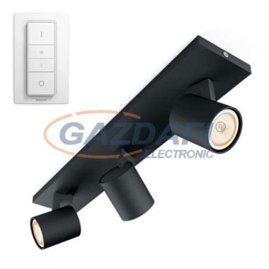 PHILIPS Runner Hue 53093/30/P7 3L intelligens vezérelhető LED lámpatest, 10.5W 750Lm 2200-6500K, fekete