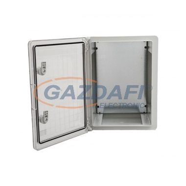 Cutie de distribuție din plastic rezistentă la radiații UV ELMARK, 500x350x190mm, IP65, gri