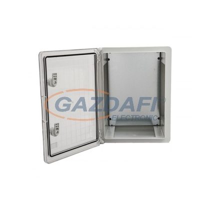   Cutie de distribuție din plastic rezistentă la radiații UV ELMARK, 500x350x190mm, IP65, gri