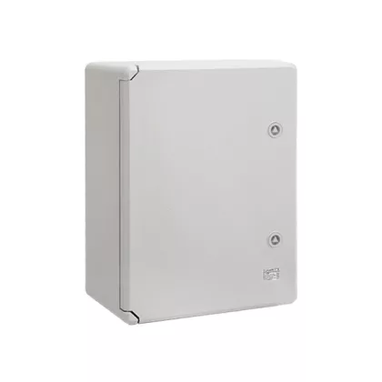   Cutie de distribuție din material plastic rezistent la radiații UV ELMARK, 500x400x240mm, IP65, gri