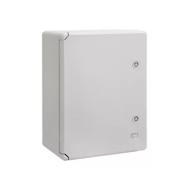 ELMARK falon kívüli UV-álló manyag elosztódoboz, 600x400x200mm, IP65, szürke