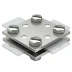   OBO 5314659 256 A-DIN 30 V4A Keresztösszekötő közbenső lap nélkül 30mm rozsdamentes acél