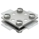 OBO 5314720 256 A-DIN 30 VA Keresztösszekötő betétlemez nélkül 30mm rozsdamentes acél