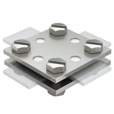 OBO 5314720 256 A-DIN 30 VA Keresztösszekötő betétlemez nélkül 30mm rozsdamentes acél