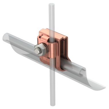 OBO 5316468 RK-FIX CU Rugós Ereszcsatorna-Kapocs vörösréz bevonattal rozsdamentes acél