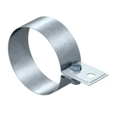 OBO 5350107 301 DIN-100 Esőcsatorna-Bilincs 100mm szalaghorganyzott acél