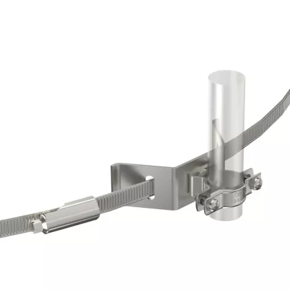   OBO 5408052 isCon HS VA Vezetéktartó Feszítővel isCon vezetékhez ø23mm rozsdamentes acél fekete