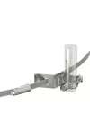 OBO 5408068 isCon HS 26 VA Vezetéktartó Feszítőszalaggal isCon vezetékhez szürke ø26mm rozsdamentes acél világosszürke