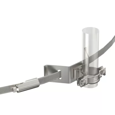 OBO 5408068 isCon HS 26 VA Vezetéktartó Feszítőszalaggal isCon vezetékhez szürke ø26mm roz