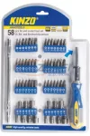 KINZO 58 részes bitfejes csavarhúzó készlet Cr-V