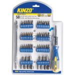 KINZO 58 részes bitfejes csavarhúzó készlet Cr-V