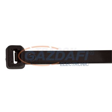 TRACON 541PR Normál kábelkötegelő, fekete 540×7.8mm, D=35-158mm, PA6.6