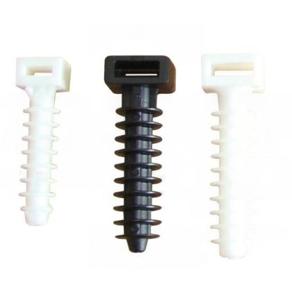 Beüthető kábelkötegelő tipli, UV-álló, fekete, d=8mm